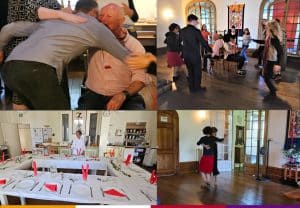 A festive atmosphere at Dechen Chöling…
